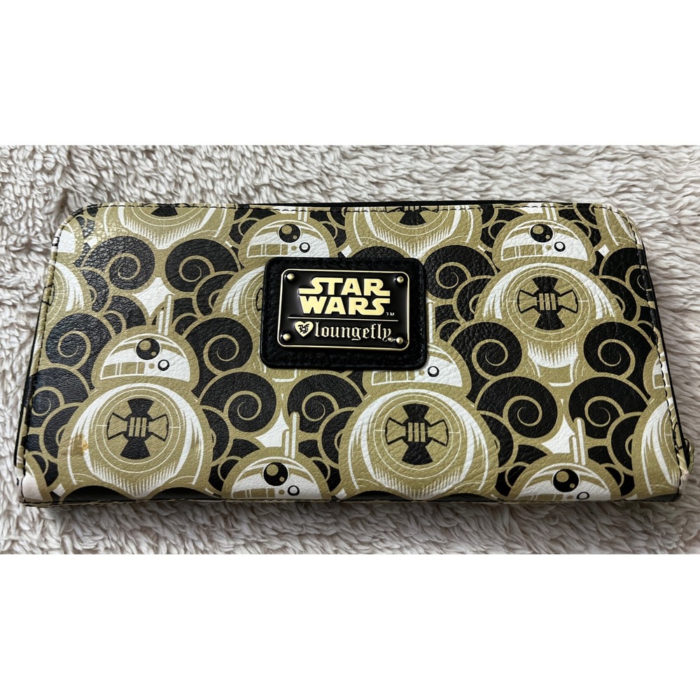Loungefly Disney Star Wars BB-8 Clouds Wallet Used Flaw